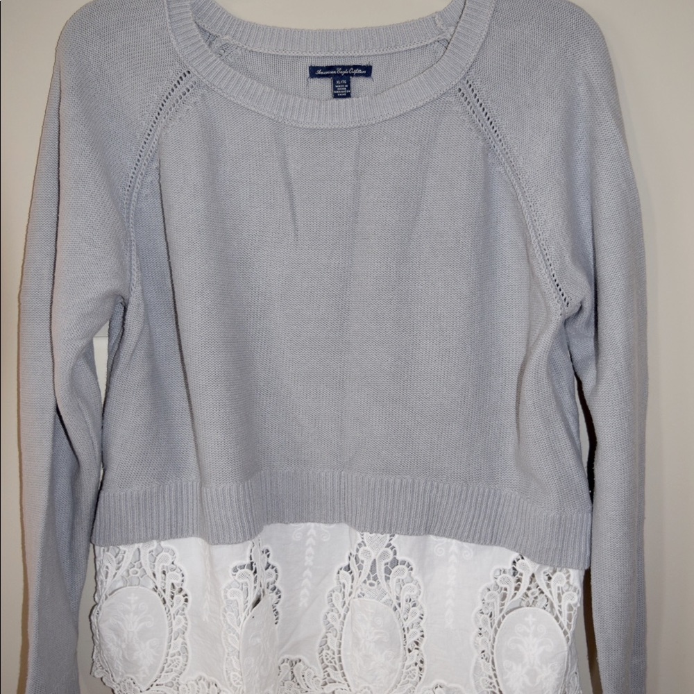 American eagle lace sweater